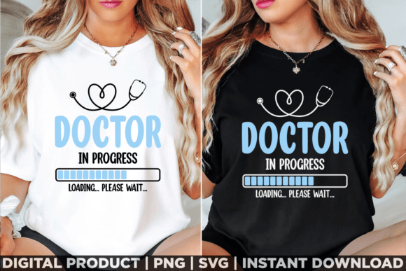 Doctor in Progress Stethoscope Medical Graphics