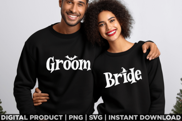 Halloween Bride and Groom Graphics