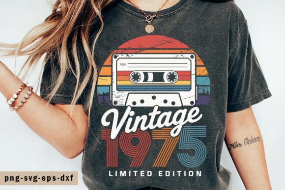 Vintage 1977 T-Shirt Graphics & T-Shirt Designs